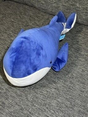 The Manhattan Toy Company Blue Whale Plush Stuffed BeanBag 16"